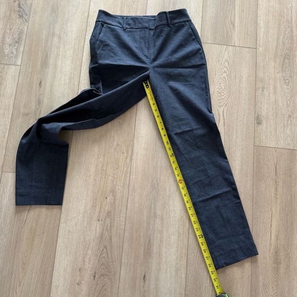 Talbots Luxe‎ Stretch Slim Leg Career Trousers Polished Denim Navy Women’s 4 NEW - Picture 8 of 11